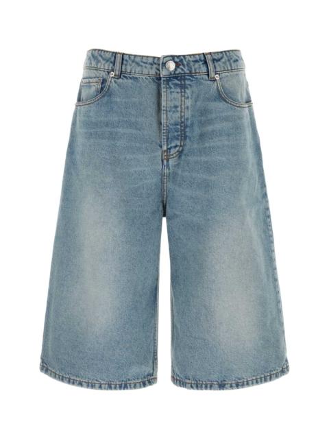 AMI Paris Ami Men Denim Bermuda Shorts