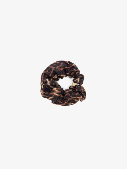 GANNI METALLIC PRINTED SCRUNCHIE