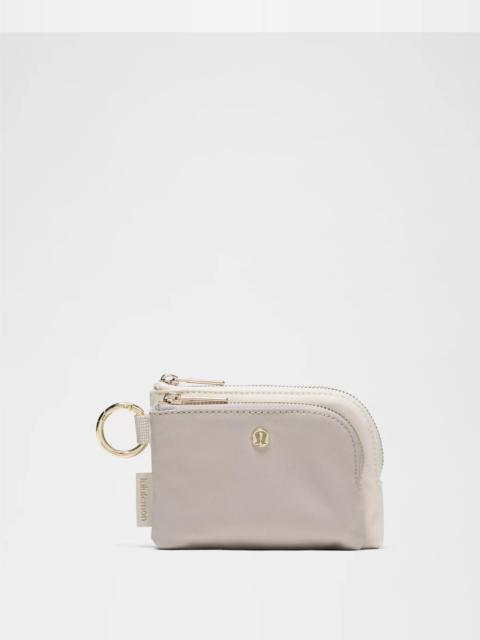 lululemon Double Zip Clippable Card Pouch