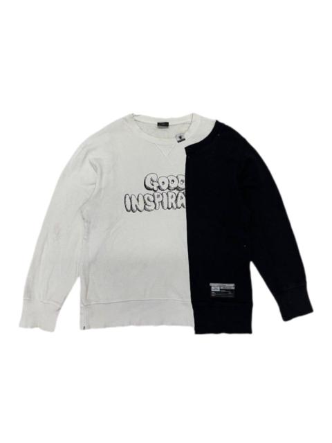Maison MIHARAYASUHIRO Good Inspiration Black White Sweatshirt