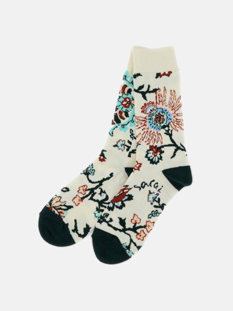 sacai Sacai Women Floral Socks