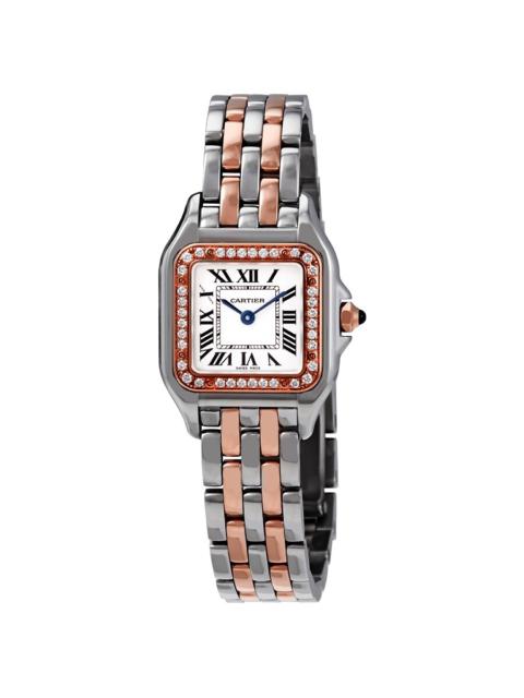 Cartier Cartier Panthere de Cartier Silver Dial Steel and 18kt Rose Gold Small Ladies Watch W3PN0006