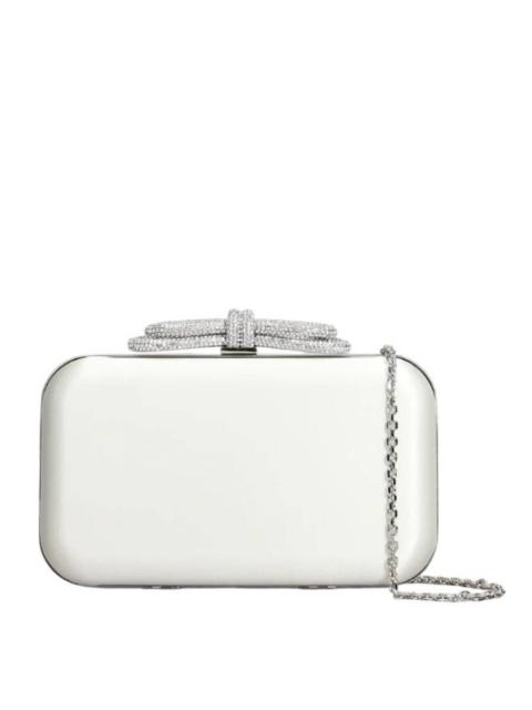 MACH & MACH Mach & Mach Silk Clutch with Bow Detail