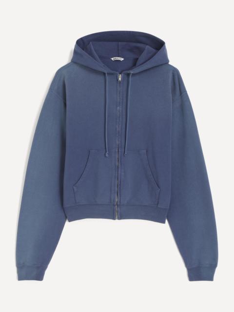 AURALEE Pima Light Sweat Zipped Parka