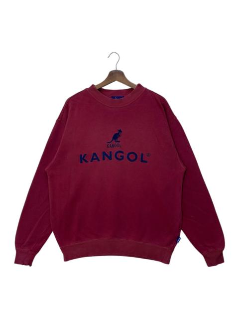 Kangol Sweatshirt Vintage Big Logo Spellout Embroidery