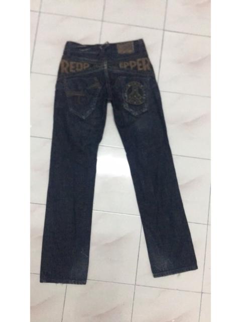 Hysteric Glamour Vintage Redpepper Jean Snake Skin Style Peace Pant