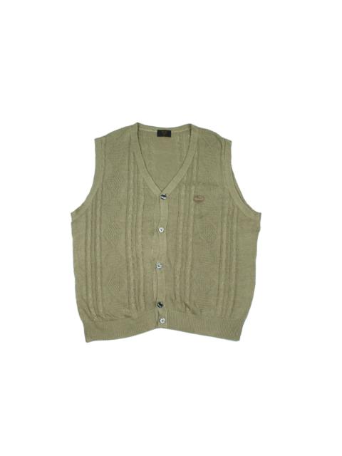 MCM *NoTariff 90s MCM Embroidered Logo Knitted Vest