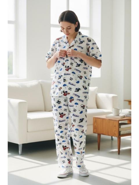 Other Designers MLB × Takashi Murakami - Rare Tokyo Yakult Swallows All Over Print Pajama Set Unisex