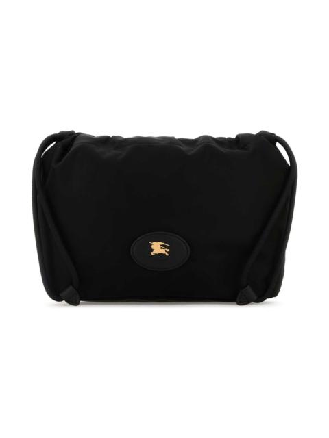 Burberry Black Canvas Horseshoe Reversible Clutch