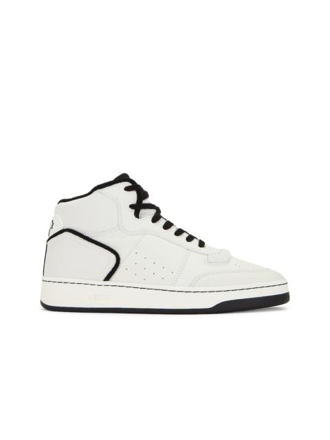 SAINT LAURENT Sl80 Mid Top Sneaker Cuir Meridiano Graine
