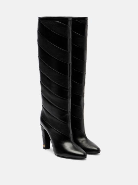 Valentino Rayons 100 leather knee-high boots