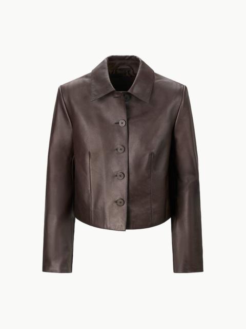 STAUD STAUD LEATHER MARINO JACKET TIRAMISU