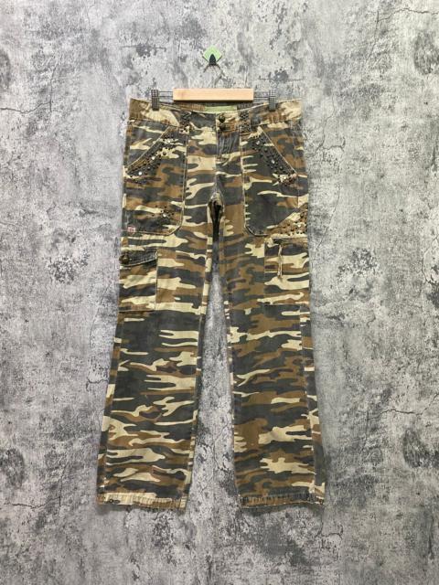 Other Designers Military - Japan Brand MISS ME Multipocket Low Rise Camo Cargo Pants