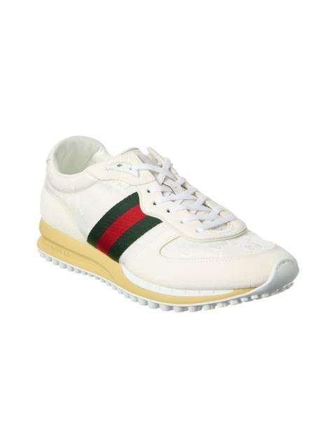 GUCCI Gucci Re-Motion GG Canvas & Suede Sneaker