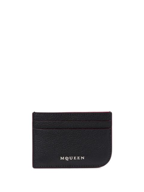 Alexander Mcqueen Women Sling Leather Card Case