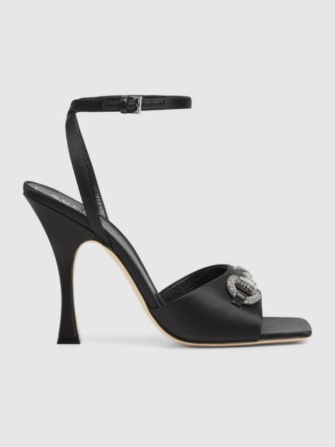 GUCCI Women's sandal with crystal Horsebit