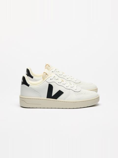 VEJA V-10 PRIME LEATHER WHITE BLACK