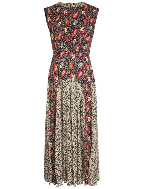 RIXO Rixo Caroline Printed Chiffon Midi Dress