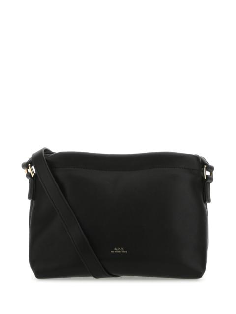 A.P.C. Black synthetic leather Ninon crossbody bag