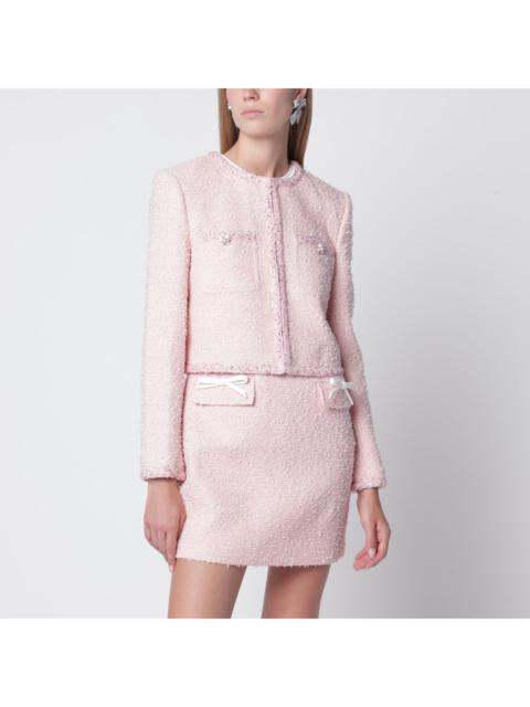 self-portrait Self Portrait Pink Boucle Jacket Women