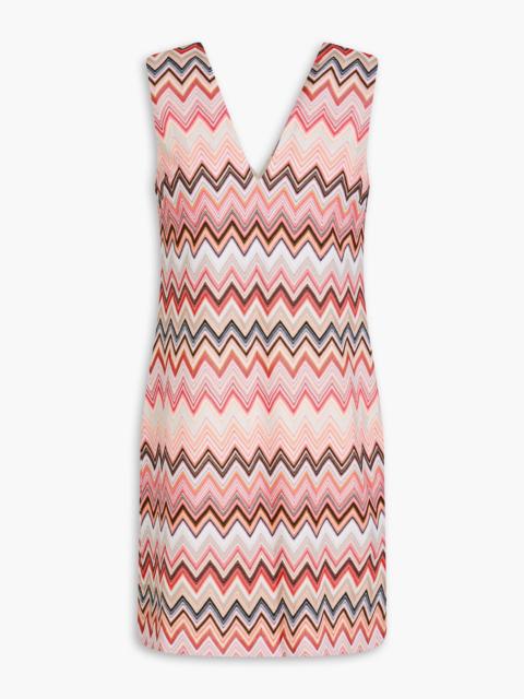 Missoni Crochet-knit cotton-blend mini dress