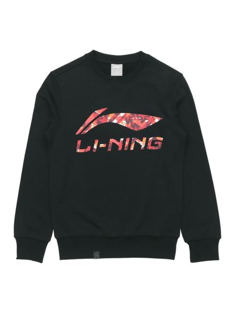 Li-Ning Li-Ning Big Logo Sweatshirt 'Black Multi' AWDR607-2