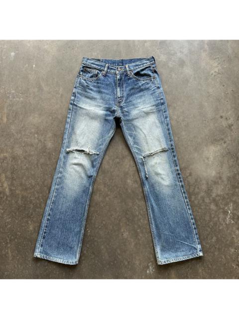 Other Designers Vintage Japanese Distressed Bootcut Faded Denim Jean Pant