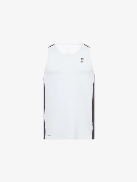 Performance Sleeveless Stretch-Mesh Tank Top