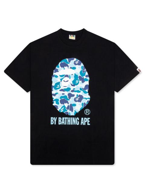 A BATHING APE® ABC CAMO BY BATHING APE TEE - BLACK/BLUE