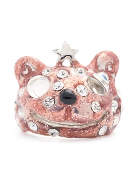 Collina Strada LIGHT PINK FRECKLES PRINCESS BEAR RING
