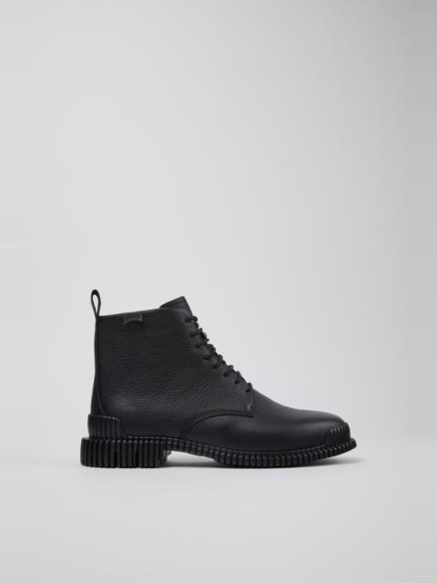 CAMPERLAB Black Leather Ankle Boots for Women.