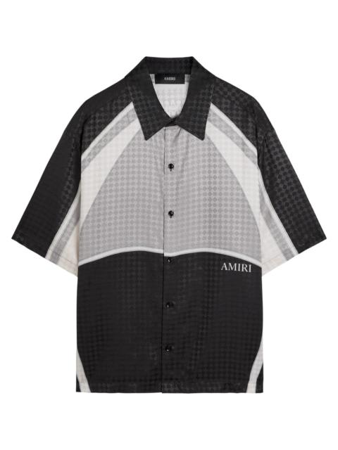 AMIRI Amiri Logo-monogrammed Jacquard Satin Shirt