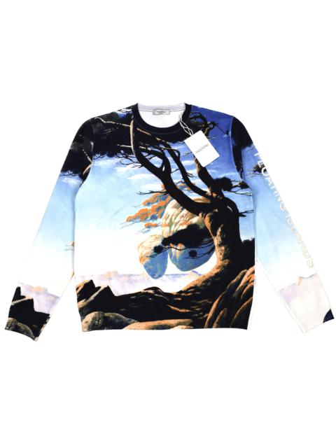 Valentino Valentino Floating Islands Surrealist Print Viscose Sweater