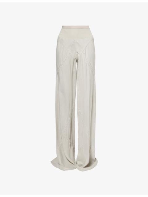 Rick Owens Bias Straight-Leg Woven Trousers