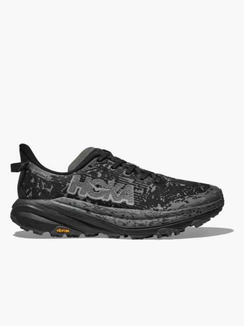 HOKA Men's Speedgoat 6 GTX Shoes in Black/Outer Orbit