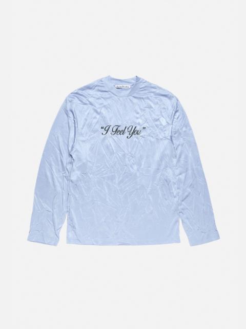 Acne Studios Graphic t-shirt - relaxed - Powder blue