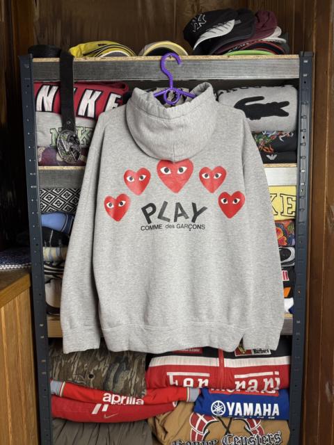 Comme Des Garçons Comme Des Garçons Play Zip Hoodie W/ Hearts