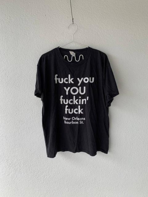 Other Designers Vintage - Tshirt Wording Fuck You You Fuckin Fuck
