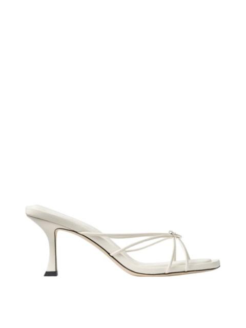 JIMMY CHOO Jimmy Choo Womens Indiya 70mm Latte Mule Sandals