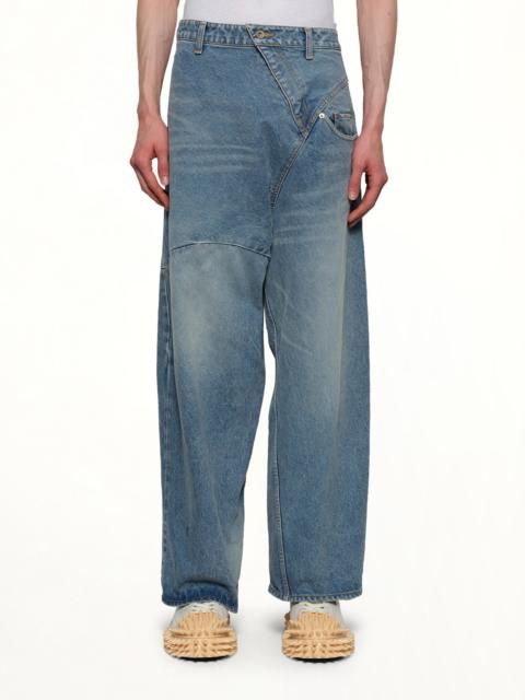 doublet Distorted Cutting Denim Pants in Indigo