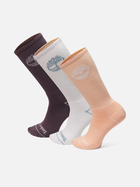 Timberland Bowden 3-Pack Full Cushion Crew Sock
