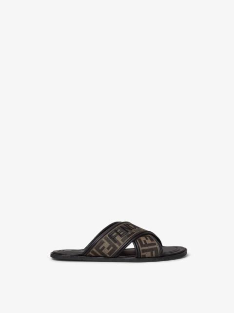 FENDI Fendi Ff Fabric Slides
