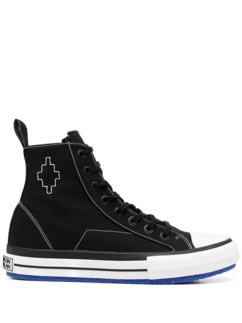 Marcelo Burlon County Of Milan embroidered cross high vulcanized sneakers