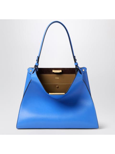 FENDI Fendi Fendi Way Medium Bag In Coastal Blue Leather And Cappuccino Suede Women