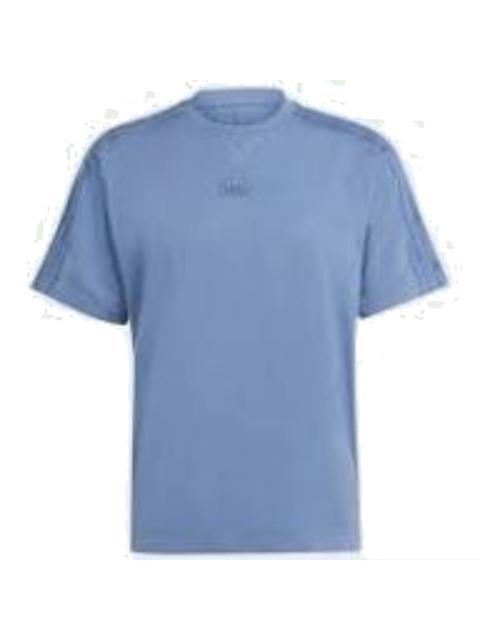 adidas adidas ALL SZN 3-Stripes Garment Wash T-Shirt Asia Sizing 'Blue' IR5199