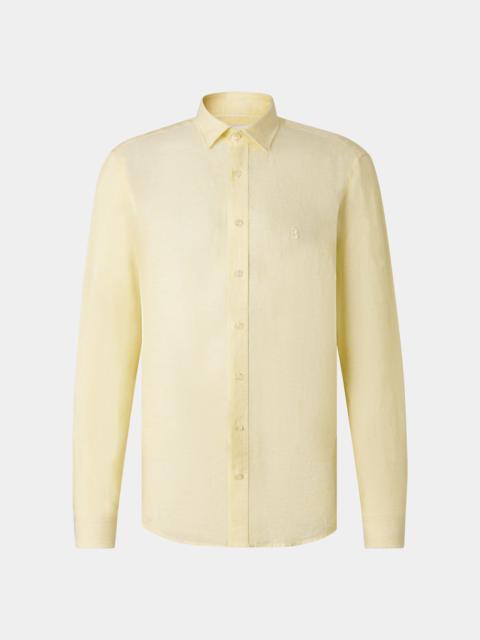 BOGNER Timi linen shirt in Yellow
