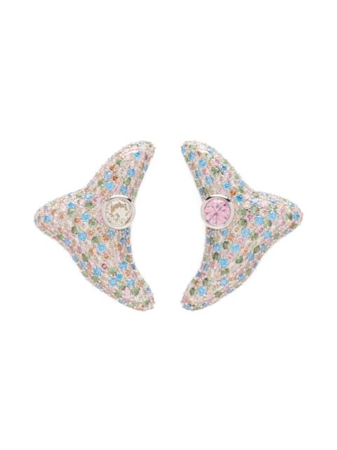Collina Strada PINK PASTEL SUPER TRIGON STUDS