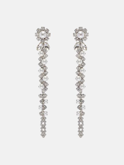 Simone Rocha Embellished faux pearl drop earrings