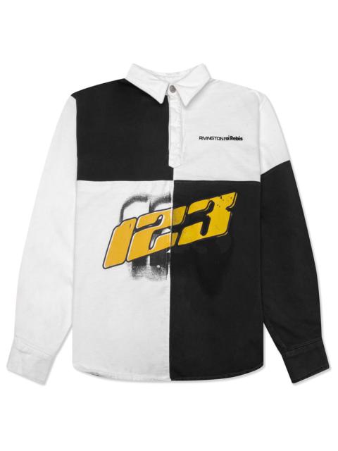 RRR123 META RUGBY - BLACK/WHITE