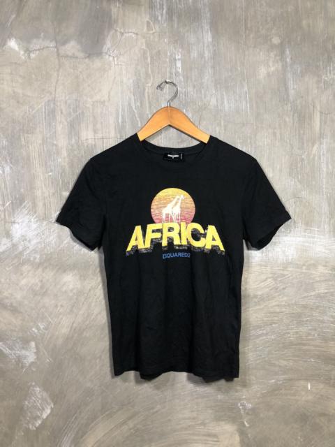 Other Designers Vintage - Dsquared2 Africa Black T-Shirt